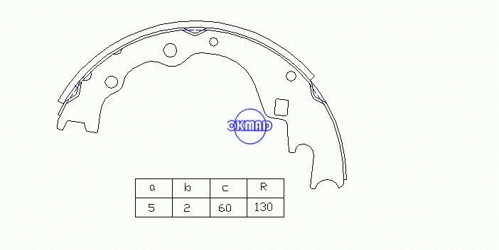 KIA BONGO Ⅲ VAN 15 seats PREGIO (NEW) 2.7D/2.5TCi Drum Brake shoes OEM:0K79A-26-38Z SA127, OK-BS527